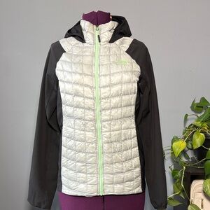 The North Face Women's Silver and Black Jacket